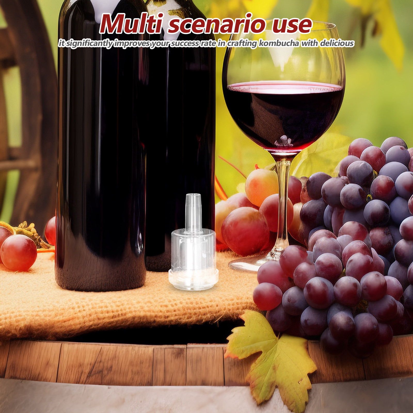 Wine Beer Cider - 3Pcs Fermentation Airlocks One-Way Valve Bubble