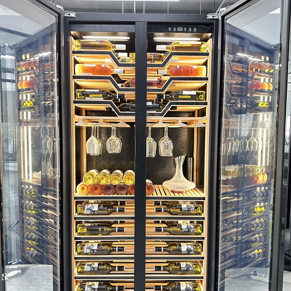 Beer Wine Zone - Two Tempered Glass Doors Battery-Powered Heating