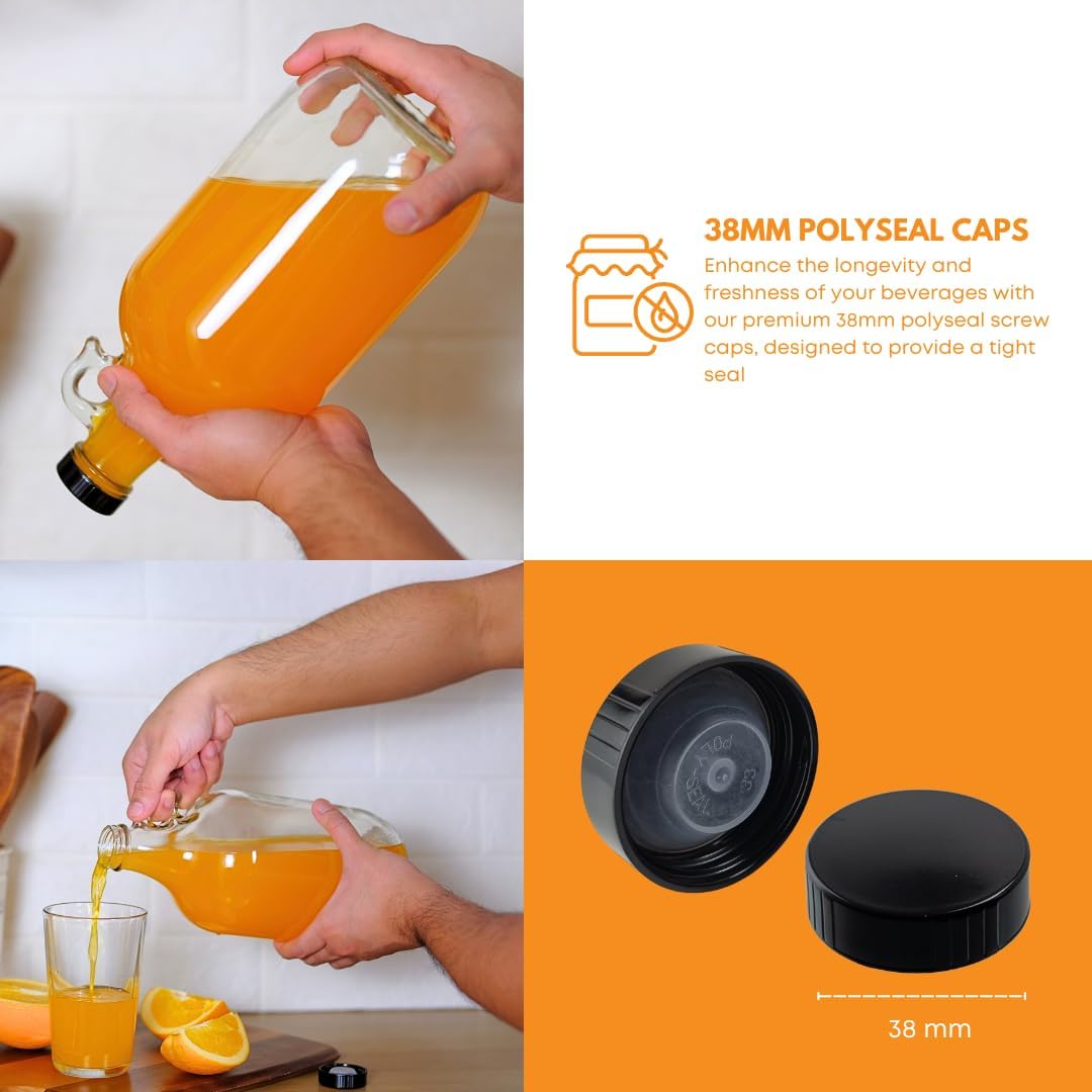 1 Gallon Glass Jug with Rubber - Wine Beer Cider ulasan dan harga