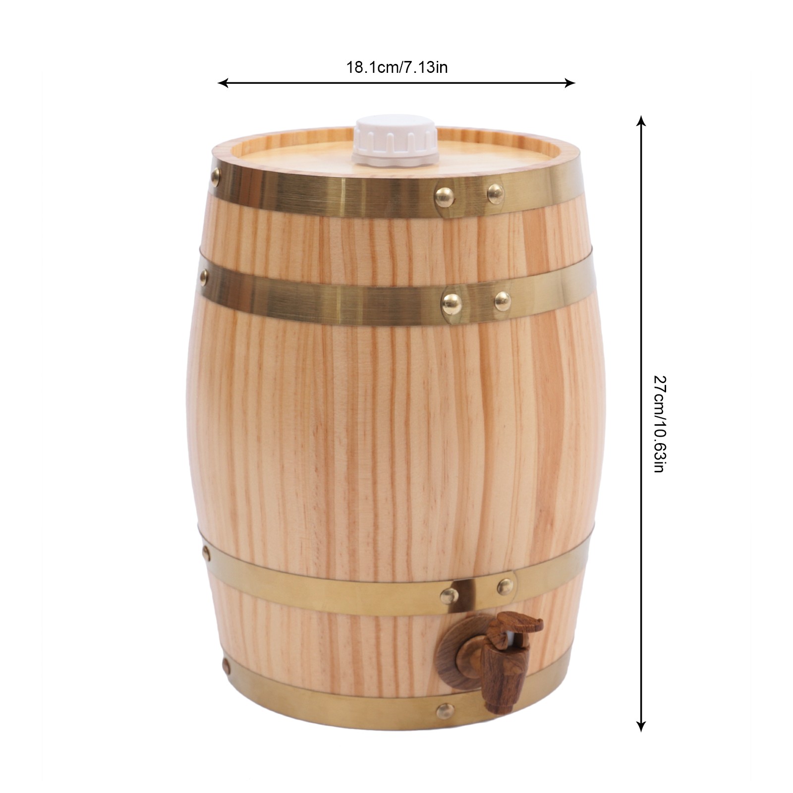 Vertical Pine Wooden Wine Barr - Wine Beer Cider ulasan dan harga
