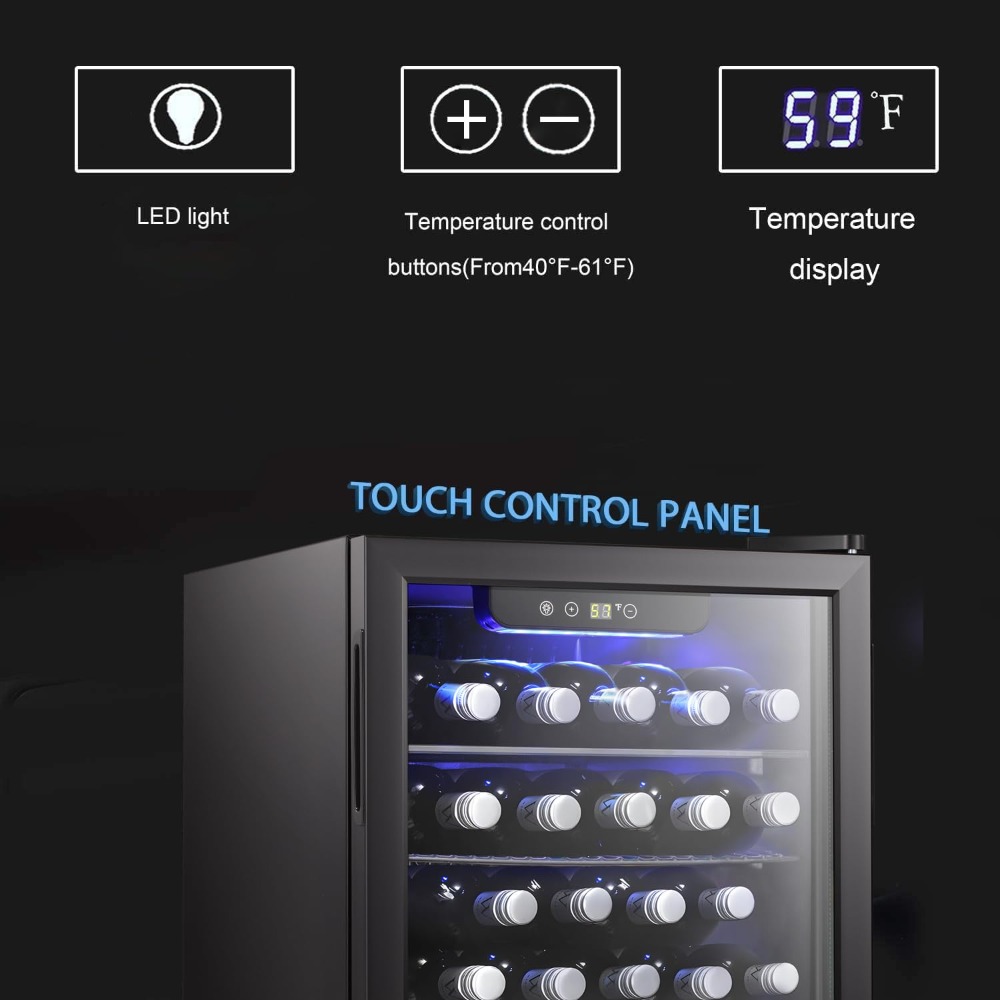 16 Bottle Wine Cooler/Cabinet  - Wine Beer Mini Fridge ulasan dan harga