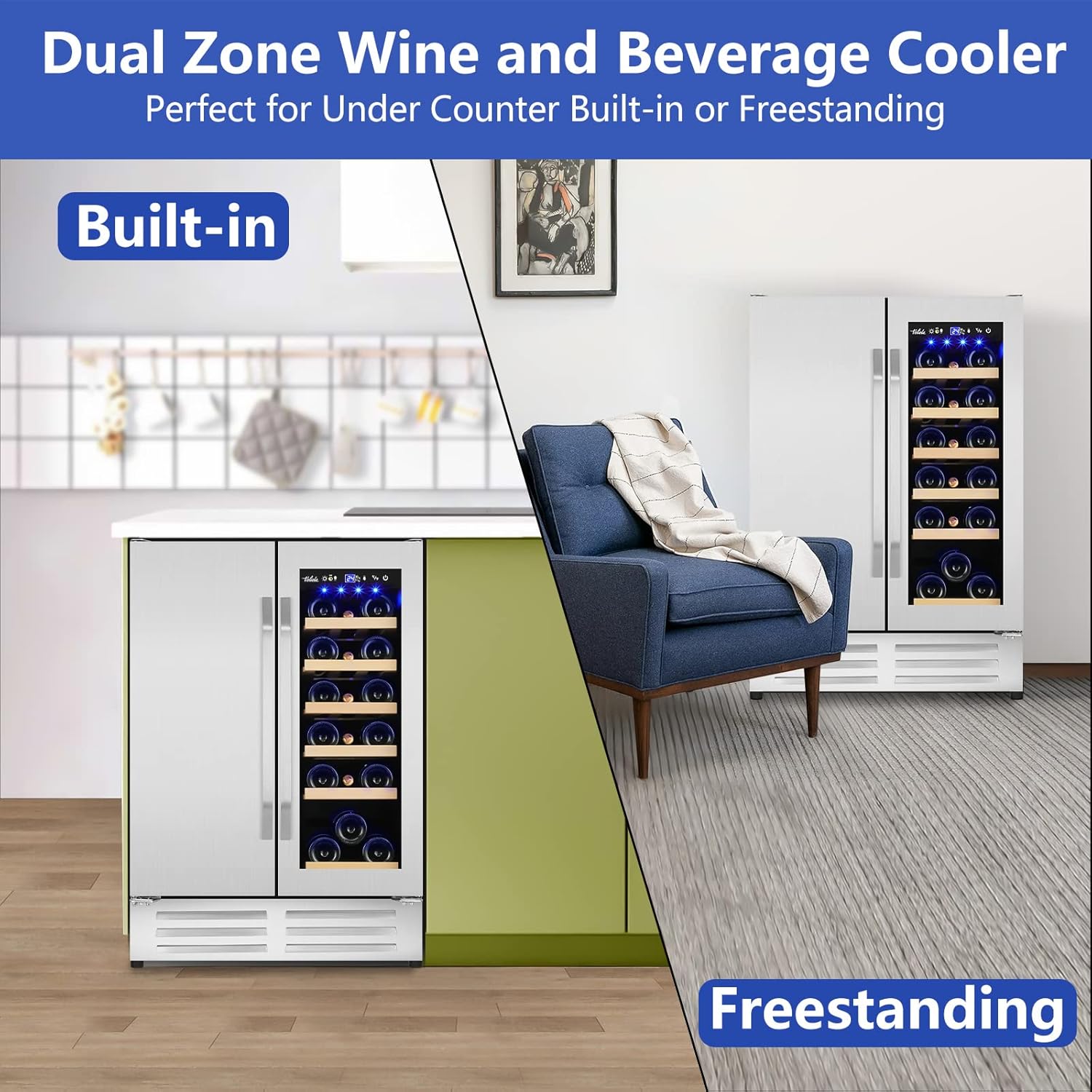 Wine and Beverage Refrigerator - Wine Beer Cooler Fridge ulasan dan harga