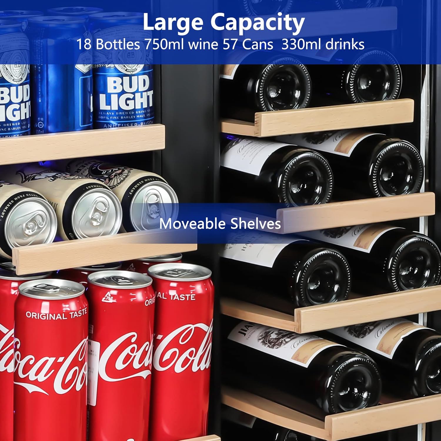 Wine and Beverage Refrigerator - Wine Beer Cooler Fridge ulasan dan harga
