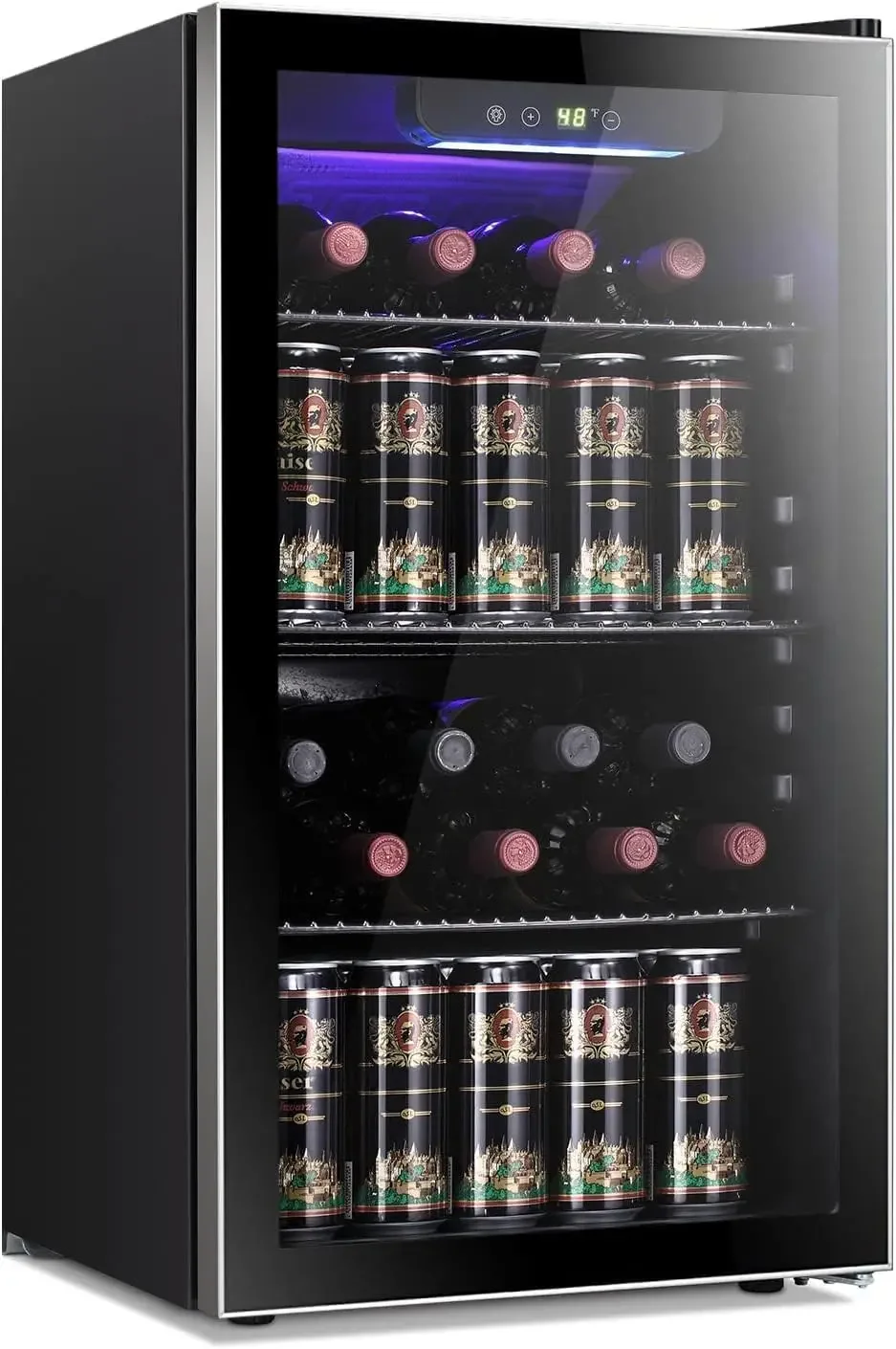 26 Bottle 130 Can Wine Cooler/ - Wine Beer Mini Fridge ulasan dan harga