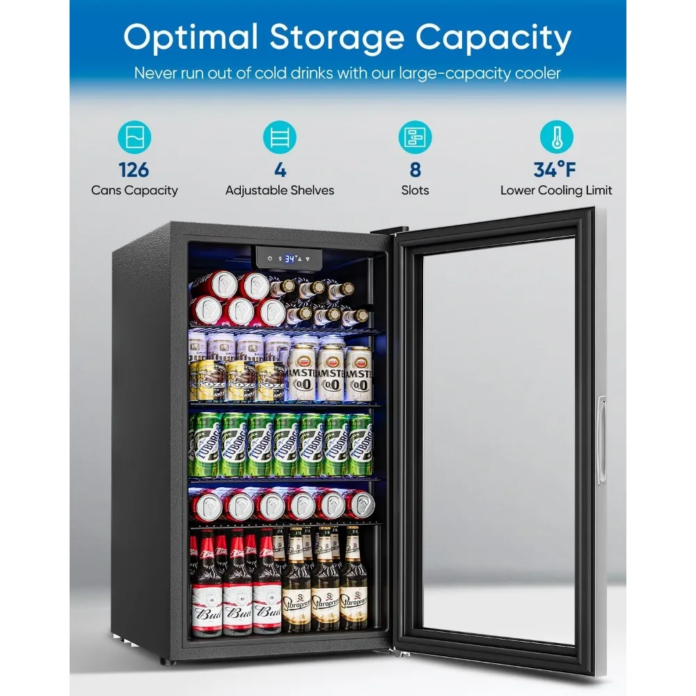 Beverage Refrigerator Cooler - - Wine Beer Mini Fridge ulasan dan harga