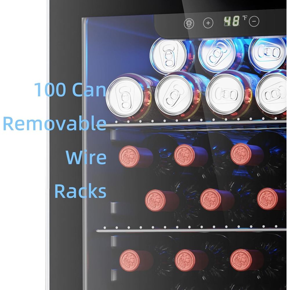 26 Bottle 130 Can Wine Cooler  - Wine Beer Mini Fridge ulasan dan harga