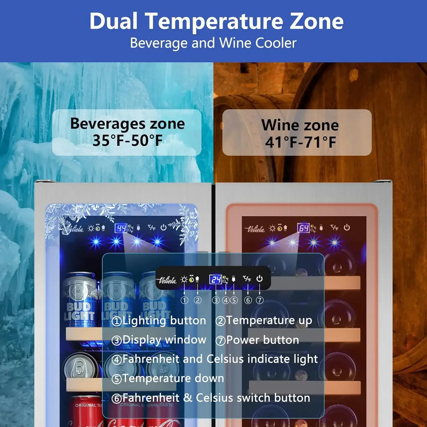Wine and Beverage Refrigerator - Beer Wine Zone ulasan dan harga