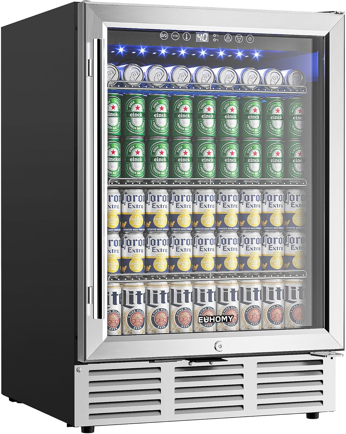 24 Inch Beverage Refrigerator, - Wine Beer Cooler Fridge ulasan dan harga