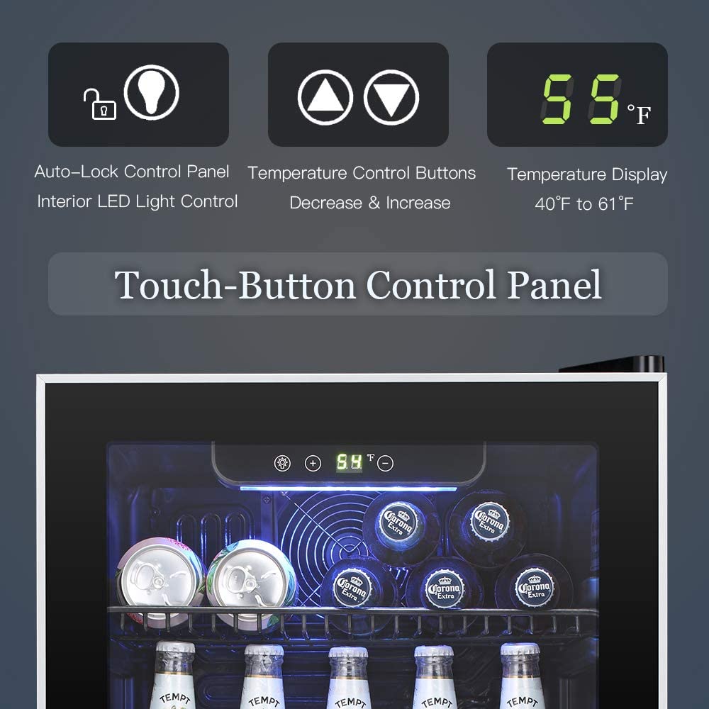 Beverage Refrigerator Cooler - - Wine Beer Mini Fridge ulasan dan harga