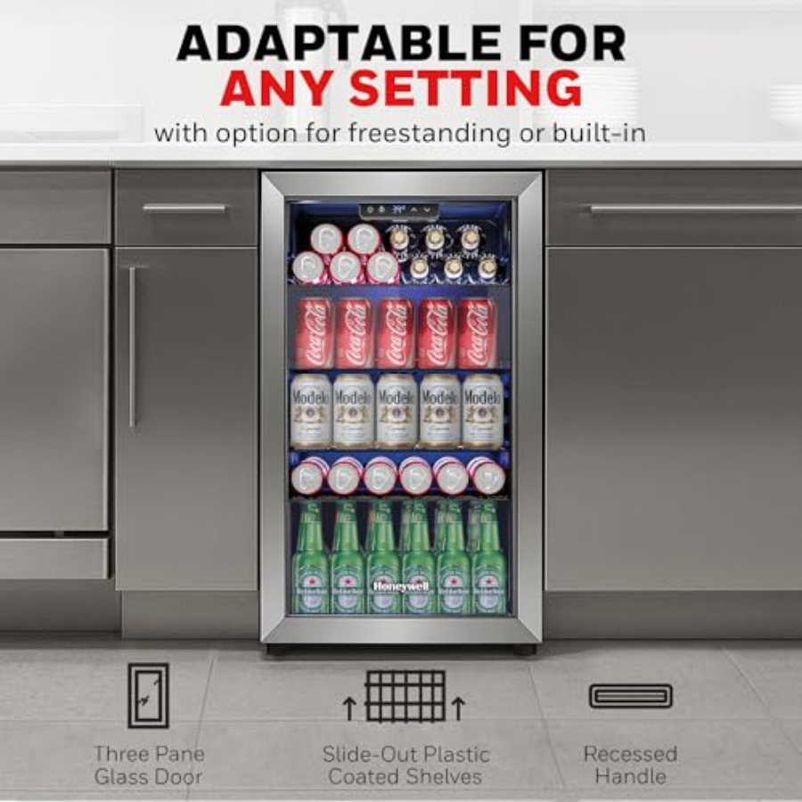 Beverage Refrigerator and Cool - Wine Beer Cooler Fridge ulasan dan harga