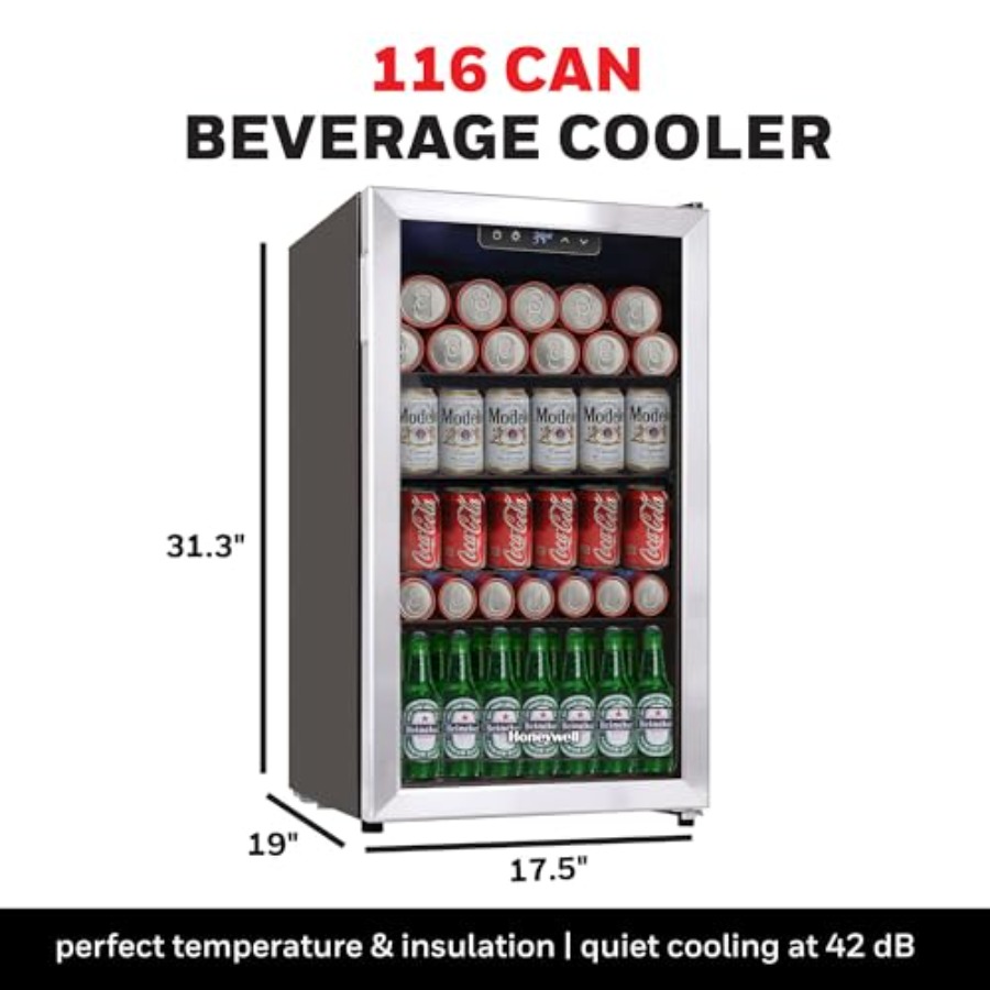 Beverage Refrigerator and Cool - Wine Beer Cooler Fridge ulasan dan harga