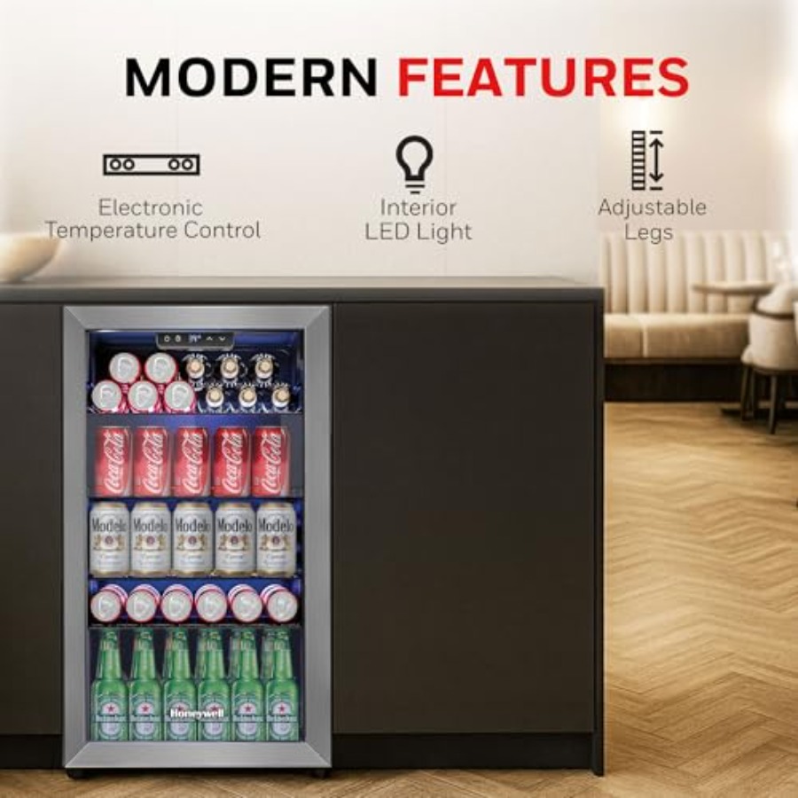 Beverage Refrigerator and Cool - Wine Beer Cooler Fridge ulasan dan harga