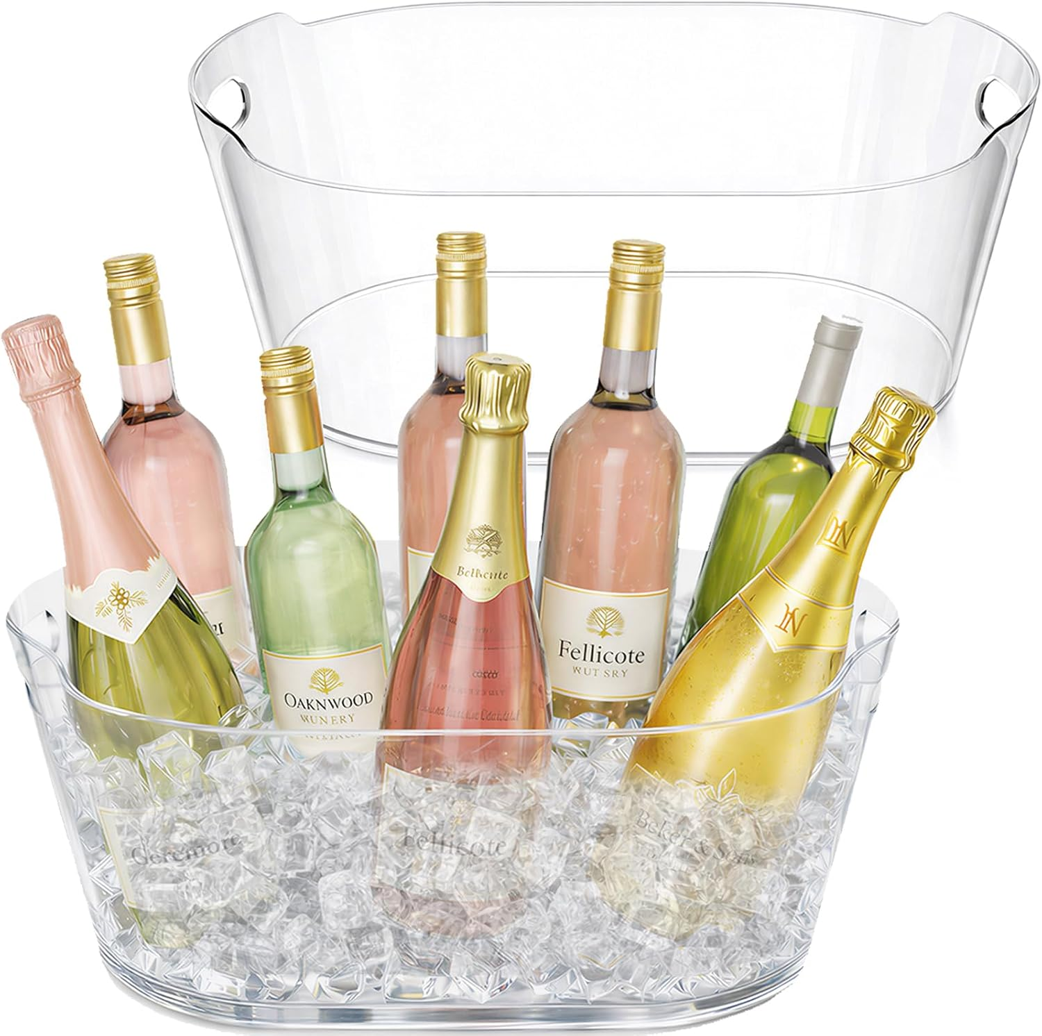 Lifewit 2 Pack 11.5L Clear Pla - Wine With Beer ulasan dan harga