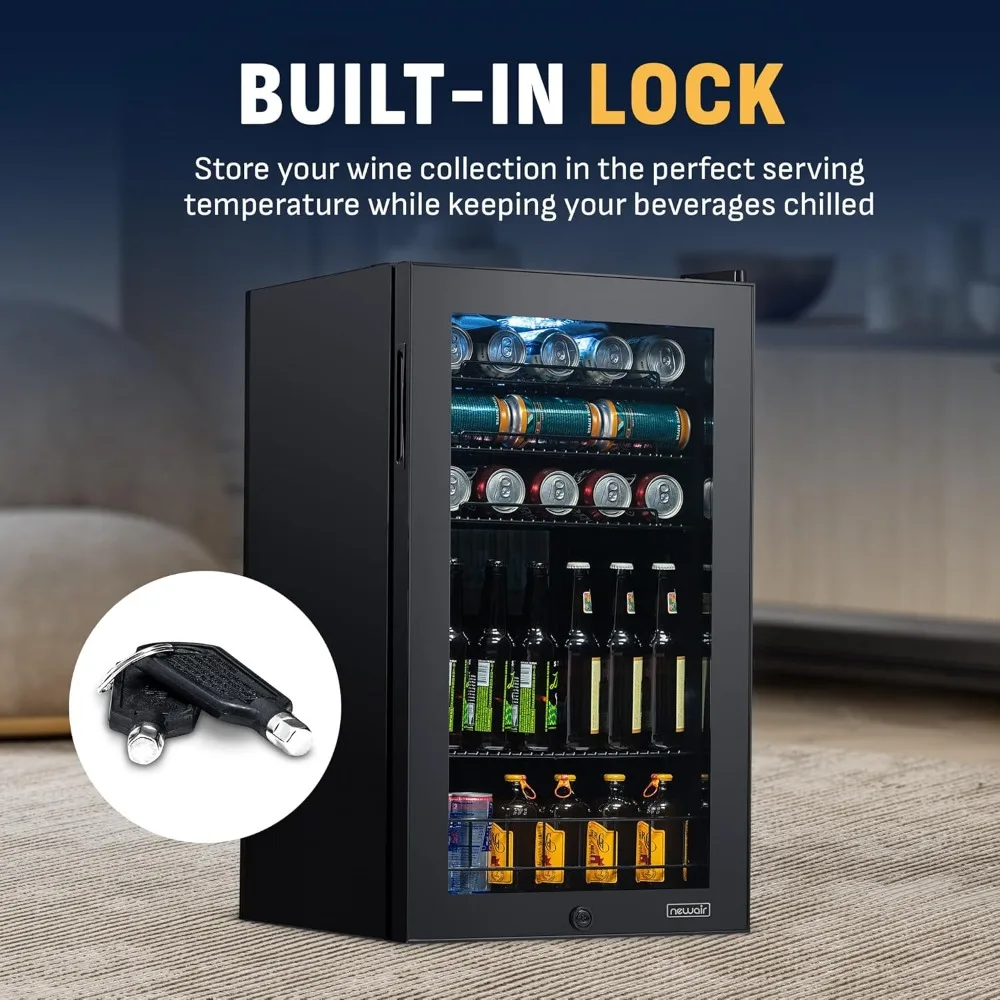 126 Can Beverage Refrigerator, - Wine Beer Cooler Fridge ulasan dan harga