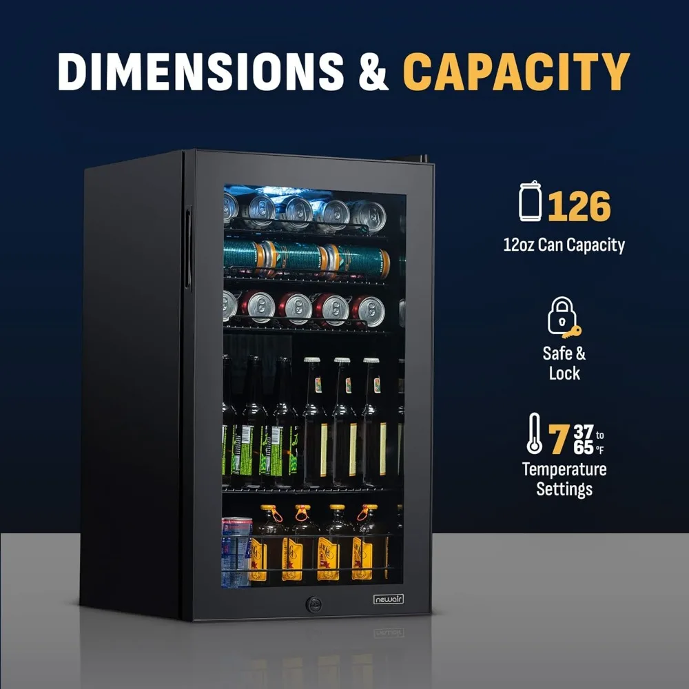 126 Can Beverage Refrigerator, - Wine Beer Cooler Fridge ulasan dan harga