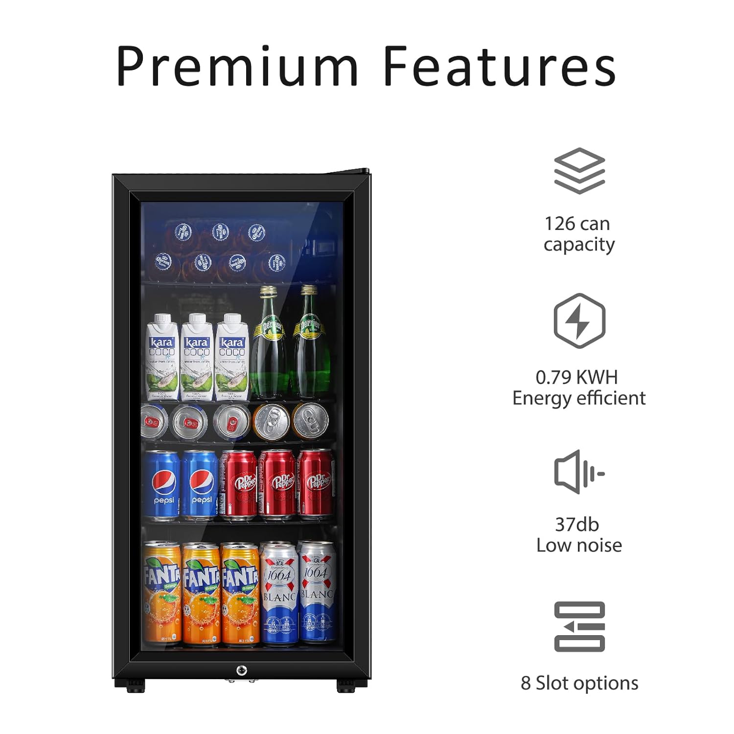 Beverage Refrigerator, 3.2 Cu. - Wine Beer Mini Fridge ulasan dan harga