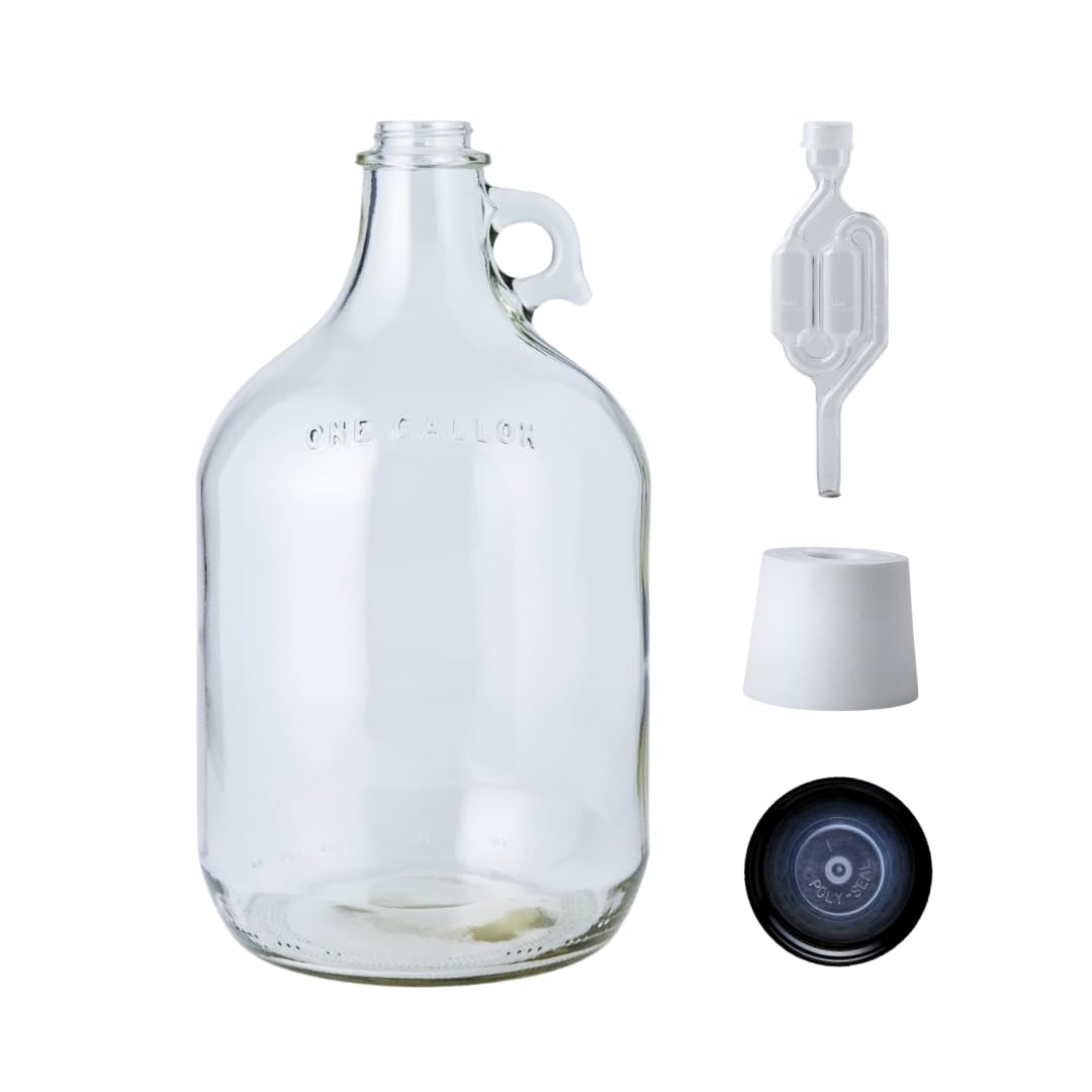 1 Gallon Glass Jug with Airloc - Wine Beer Cider ulasan dan harga