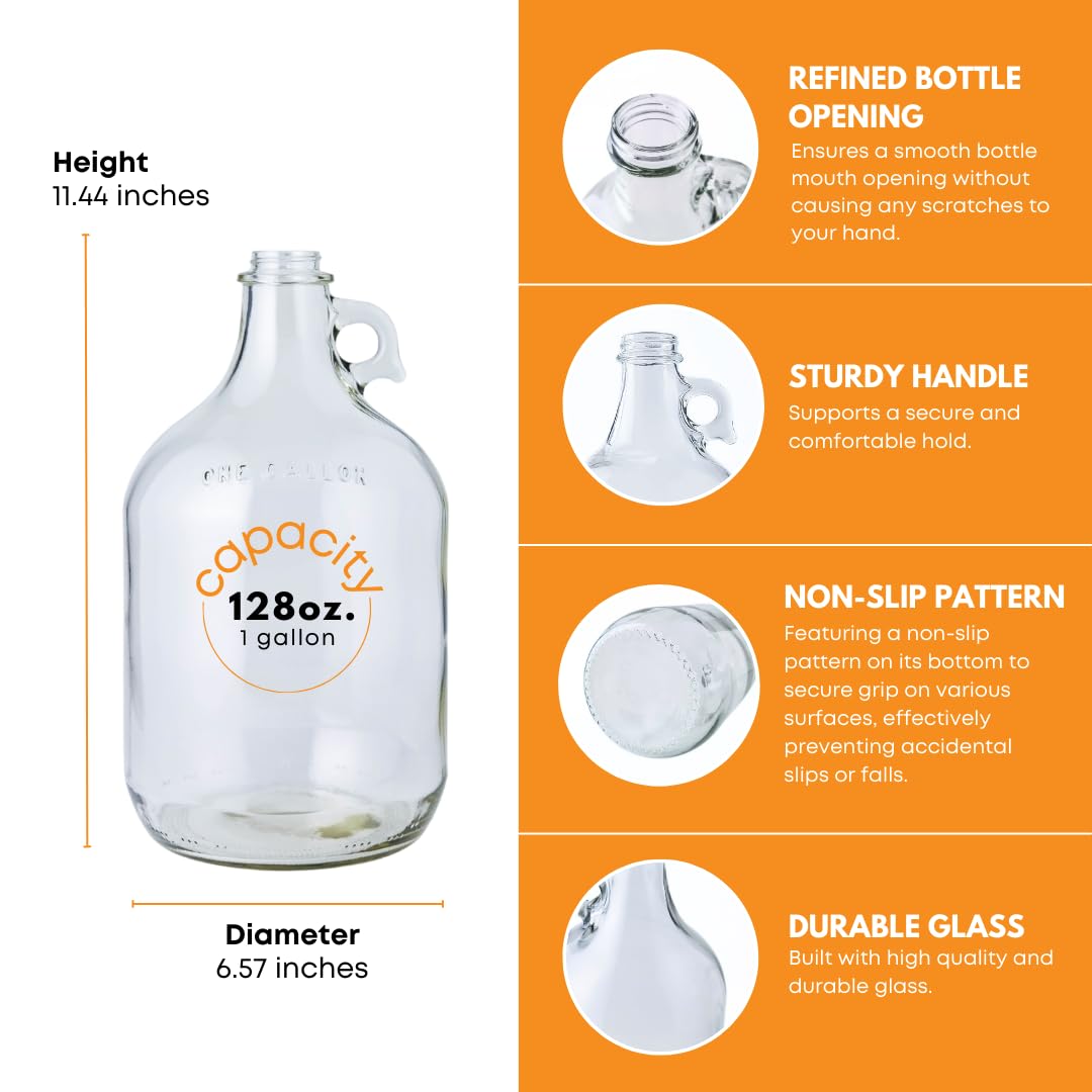 1 Gallon Glass Jug with Airloc - Wine Beer Cider ulasan dan harga