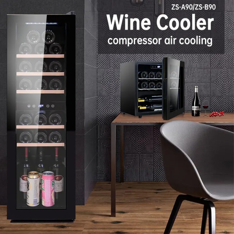 Supermarket Glass Chiller Mini - Wine Beer Mini Fridge ulasan dan harga