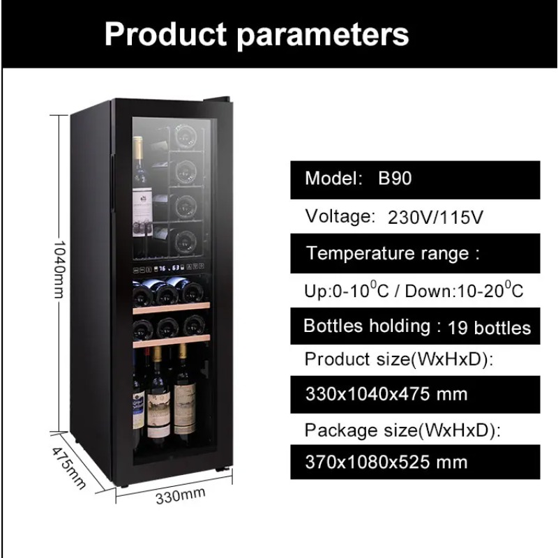 Supermarket Glass Chiller Mini - Wine Beer Mini Fridge ulasan dan harga